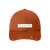 Fix Your Face - Distressed Hat